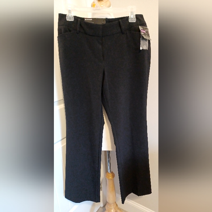 Nwt Women's George Petite Black Pants Sz 8p #0015